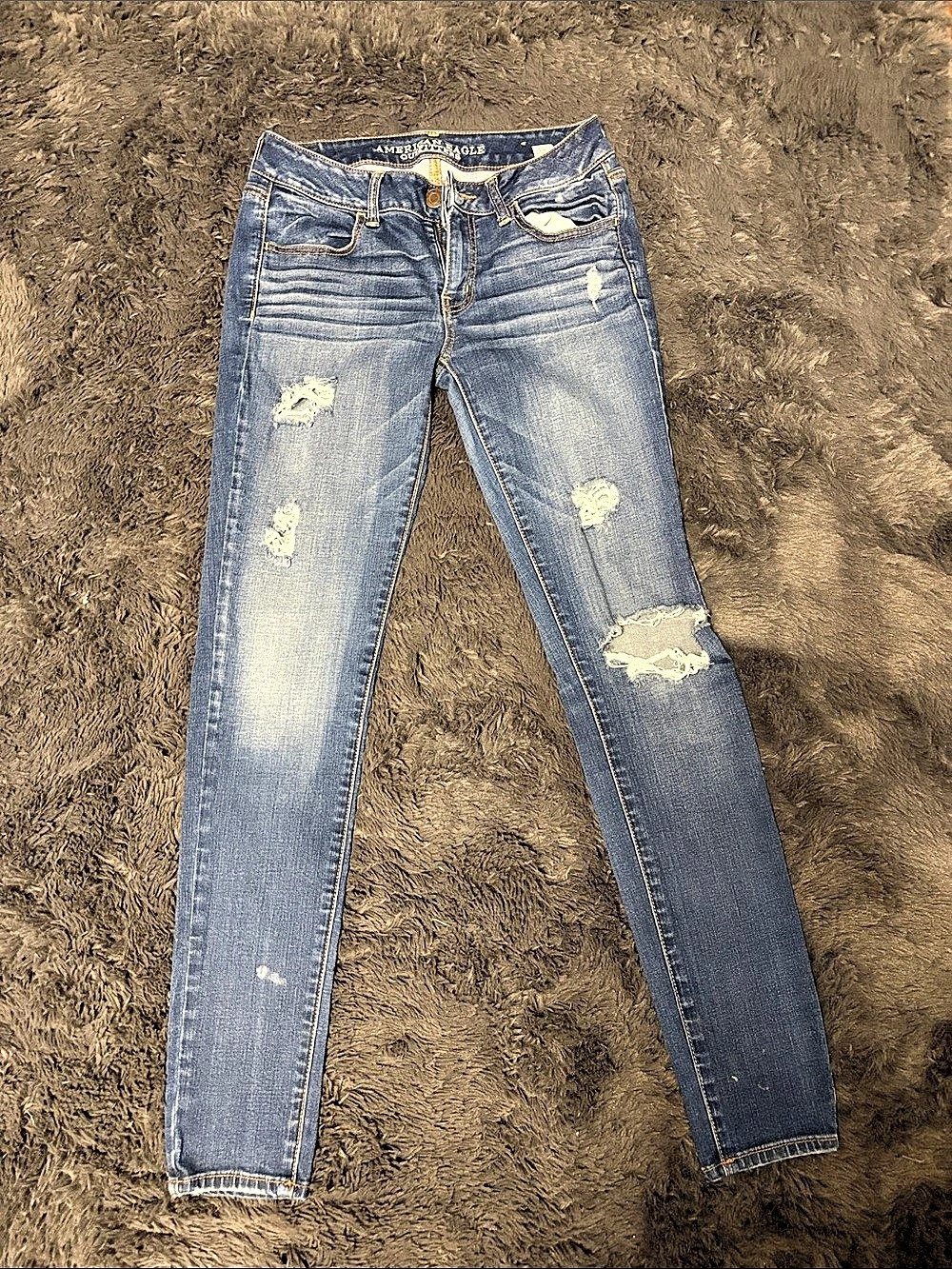 American Eagle Outfitters Distressed Skinny Jeans 5 pairs all size 8 like new